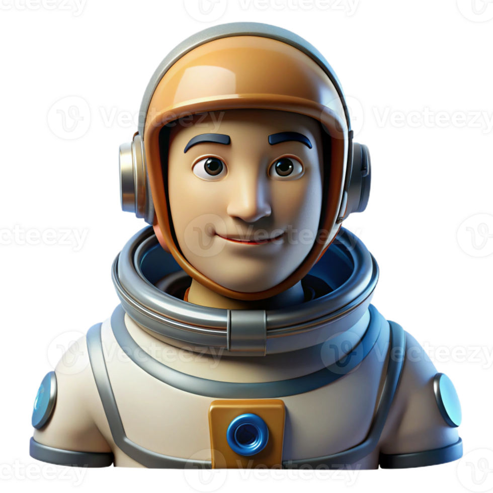 impressive vintage Portrait of an Astronaut in a Spacesuit professional png