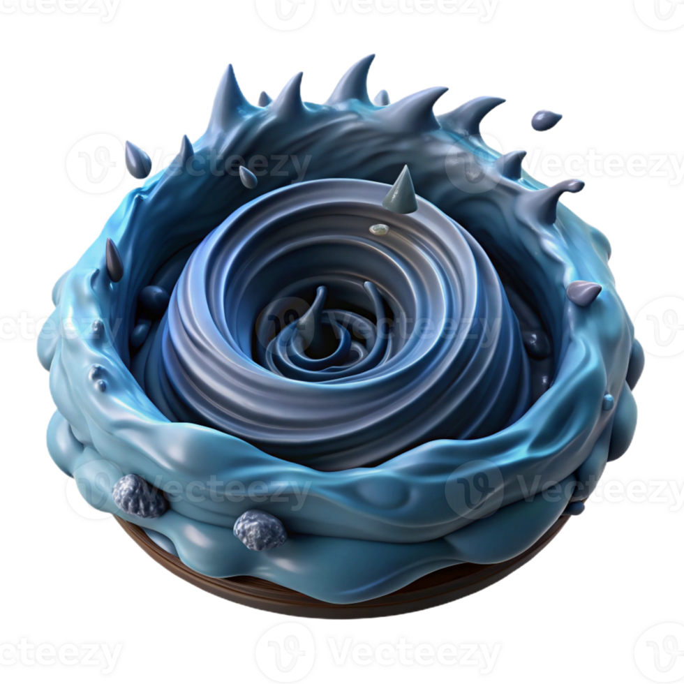 dramatic minimalist A Fearsome Charybdis Creating a Whirlpoo high quality png