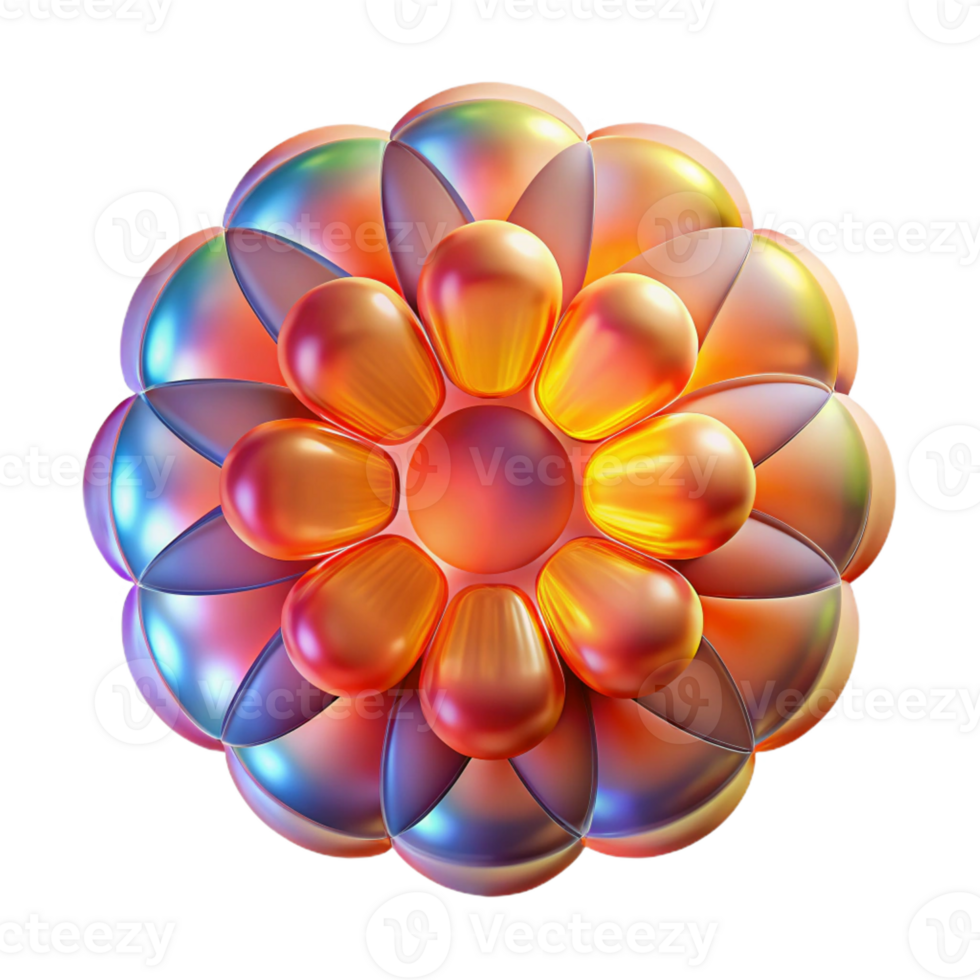 serene modern Chromatic Aberration Effect Applied to A professional png