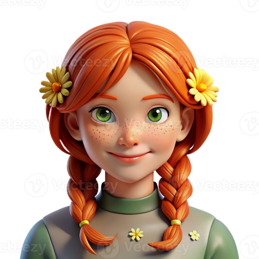 impressive traditional Portrait of a Young Woman with Freckles high quality png