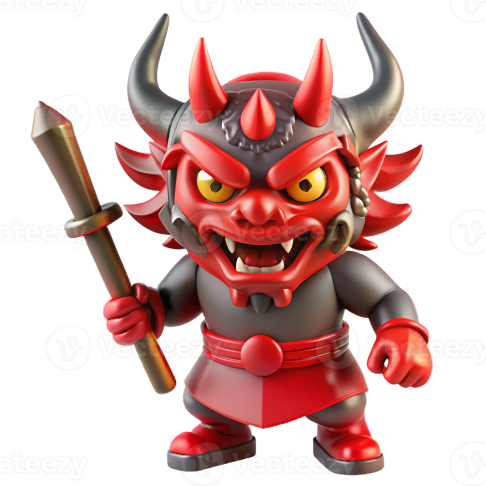 impressive classic Oni with Kanabo Club high resolution png