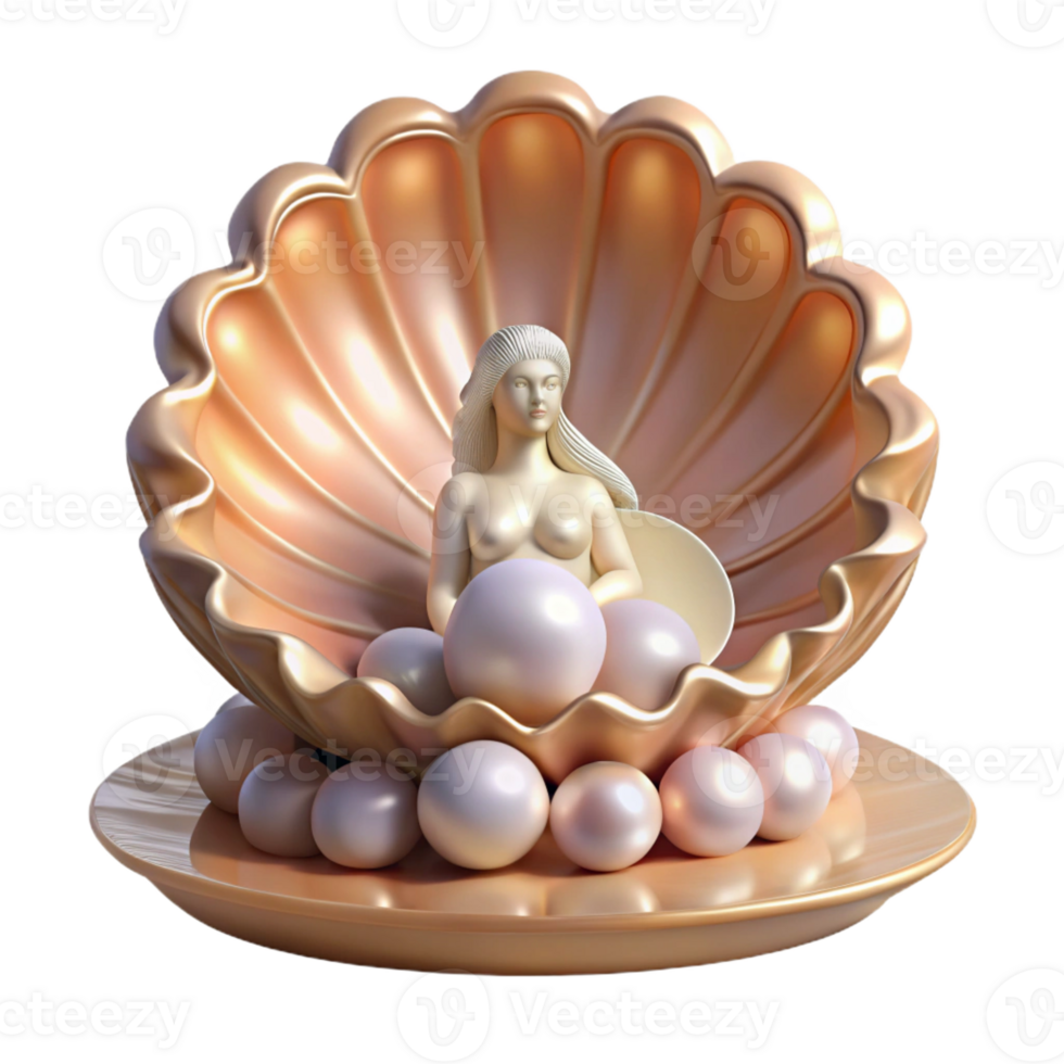 dramatic traditional A Graceful Aphrodite Emerging from a Gia 4K png
