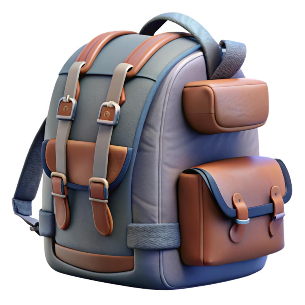 magnificent modern Backpack Side View Showing Pockets and Straps Transparent Background original png
