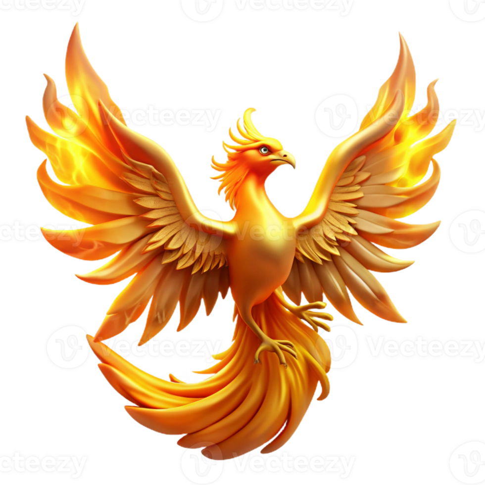 serene traditional A Majestic Phoenix Rising from Ashes Bat authentic png