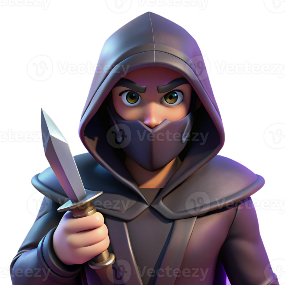 impressive artistic A Cunning Assassin Hiding in the Shadows high resolution png