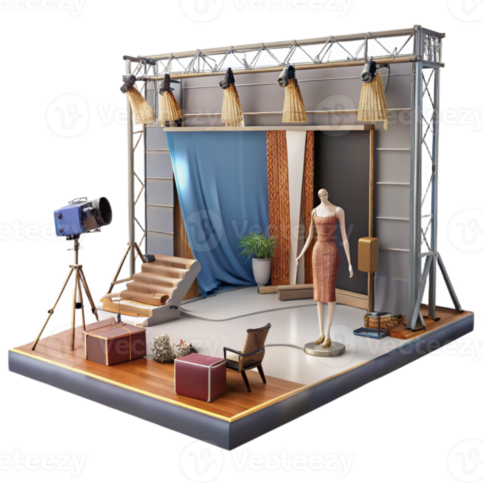 stunning traditional Backstage Fashion Show Chaos Cutout exclusive png