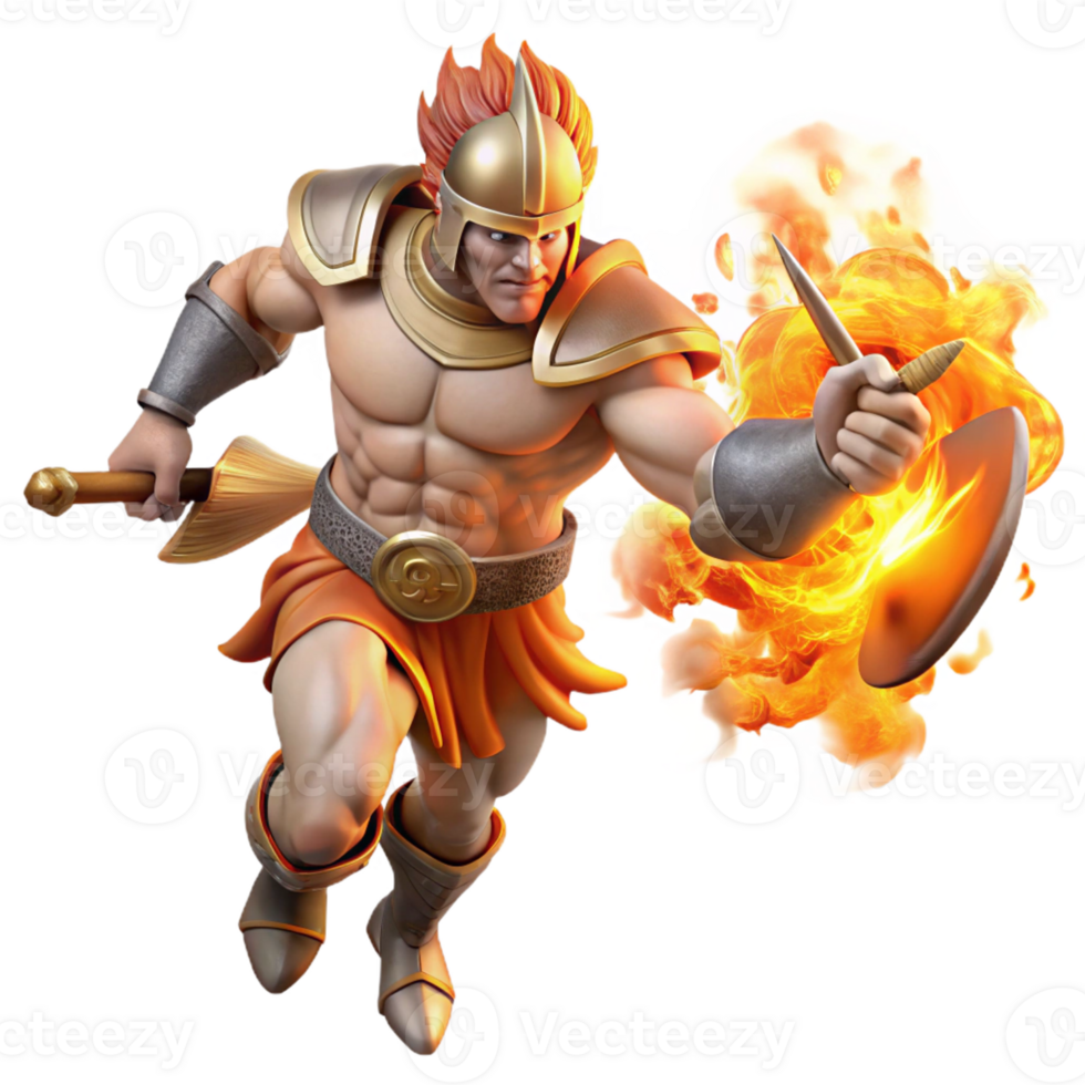 impressive classic Ares the God of War Charging Into Batt high resolution png
