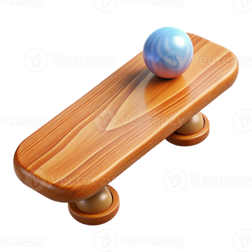 impressive classic Balance Board Wooden Surface Transparent original png