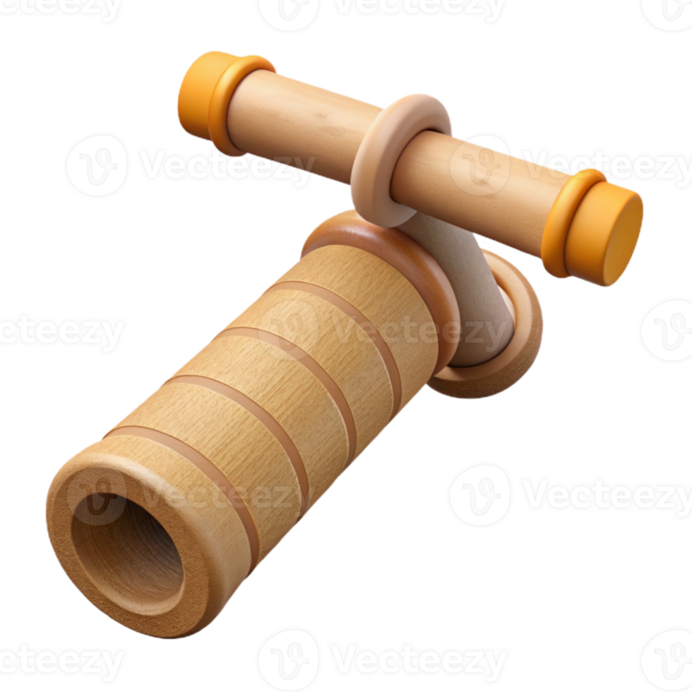 serene artistic Bamboo Bike Handlebar Grip Closeup Cutout detailed png