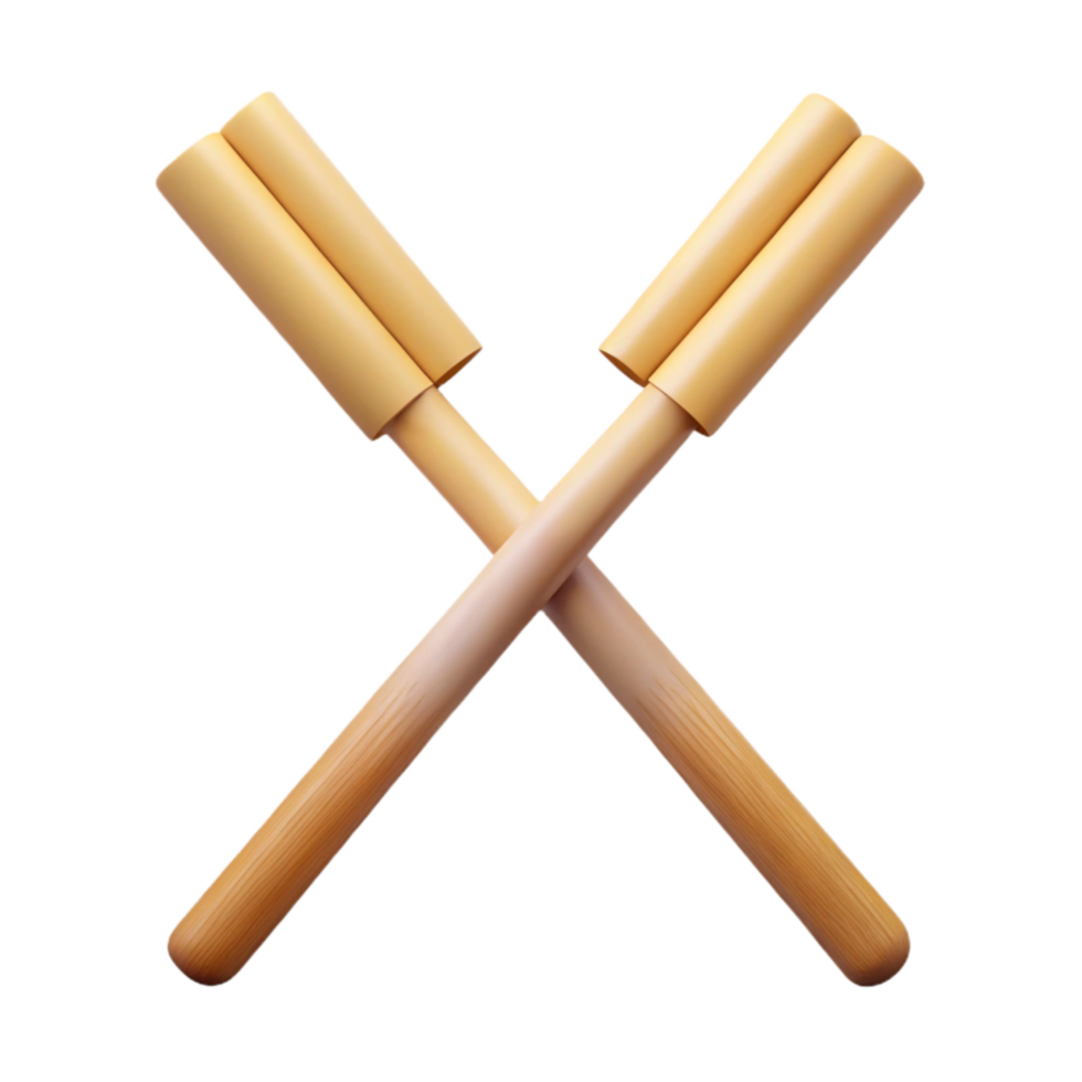 impressive classic Bamboo Chopsticks Pair Crossed Cutout original png