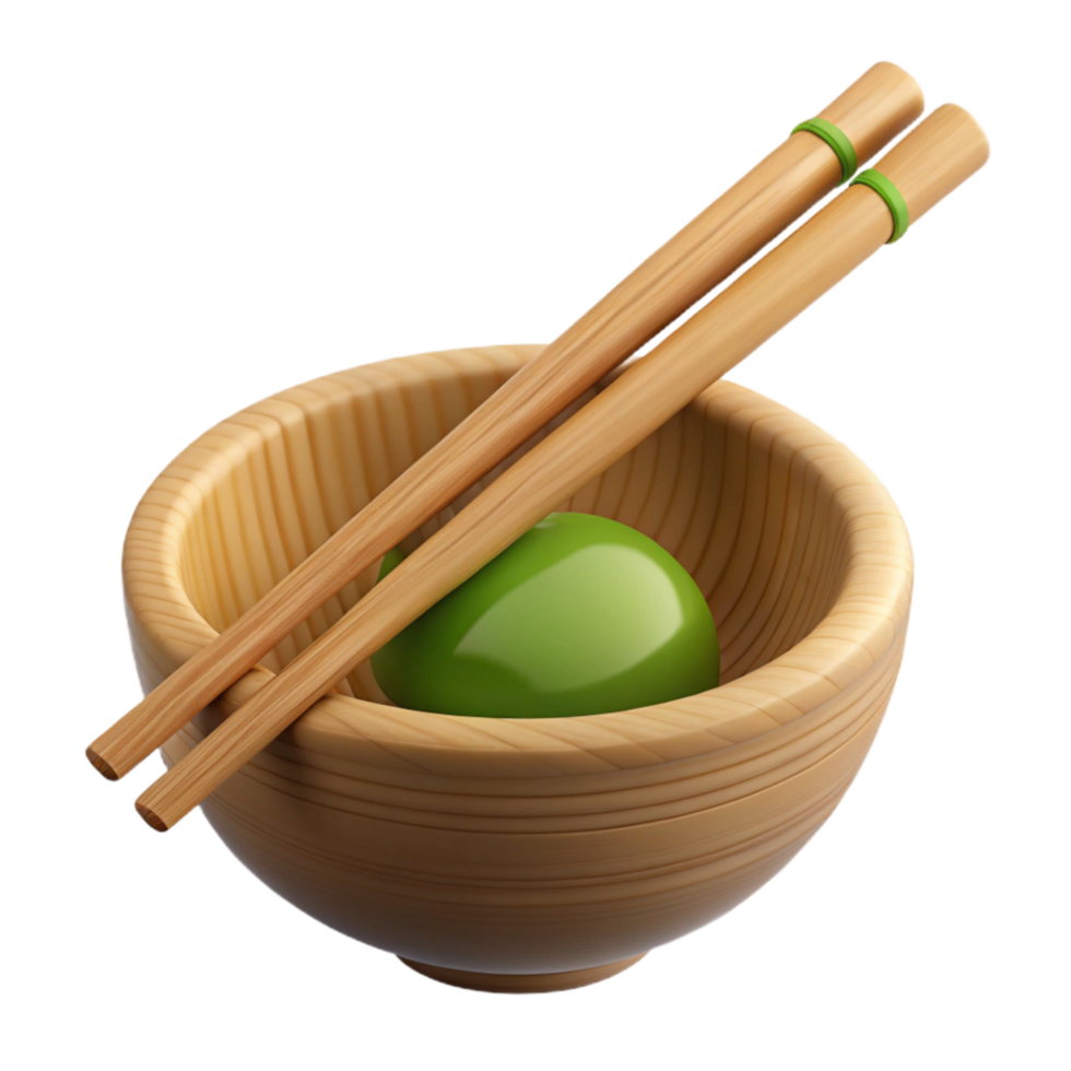 elegant creative Bamboo Chopsticks with Rest premium png