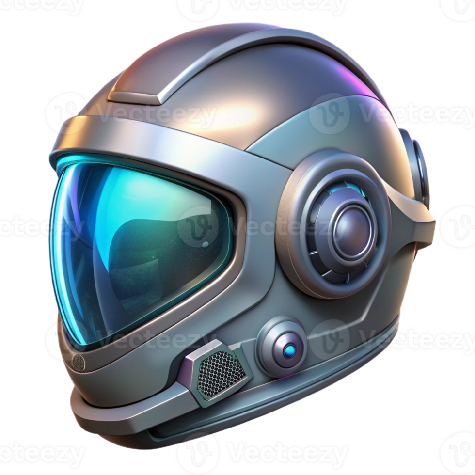 extraordinary minimalist A Futuristic Helmet with a Holographic Vi genuine png