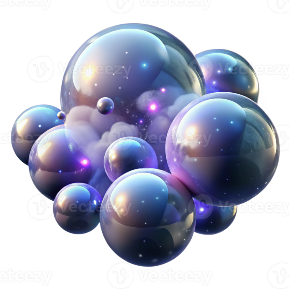 magnificent modern A Field of Floating Translucent Bubbles F authentic png