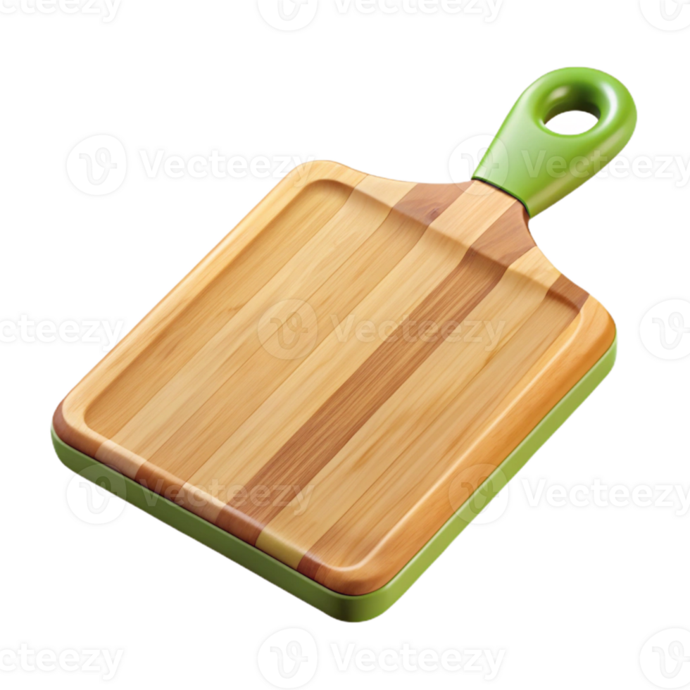 impressive abstract Bamboo Cutting Board with Handle Cutout professional png