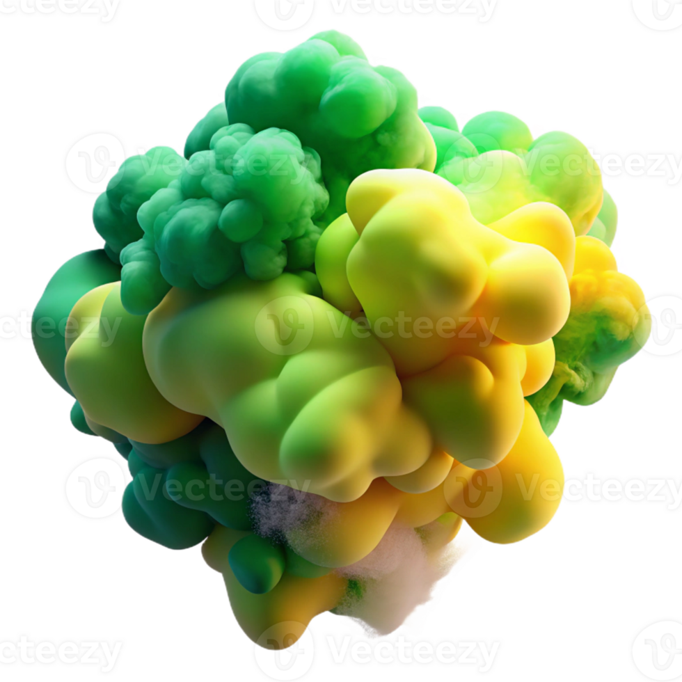 magnificent creative A Cloud of Smoke in Shades of Green And authentic png