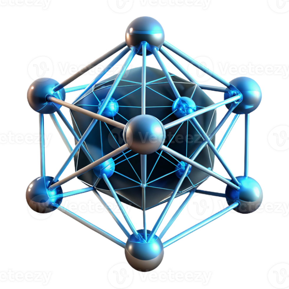 wonderful abstract A Network of Interconnected Nodes Pulsin exclusive png