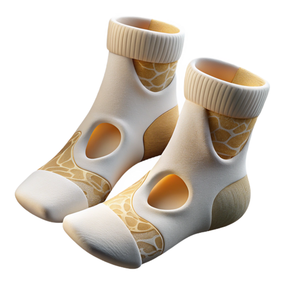 elegant artistic Bamboo Fiber Socks White Cutout Element genuine png