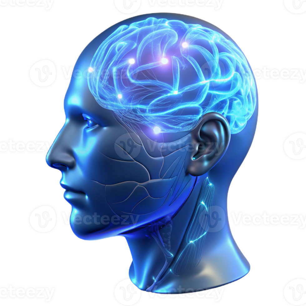 extraordinary vintage A Transparent Holographic Human Head Disp high resolution png