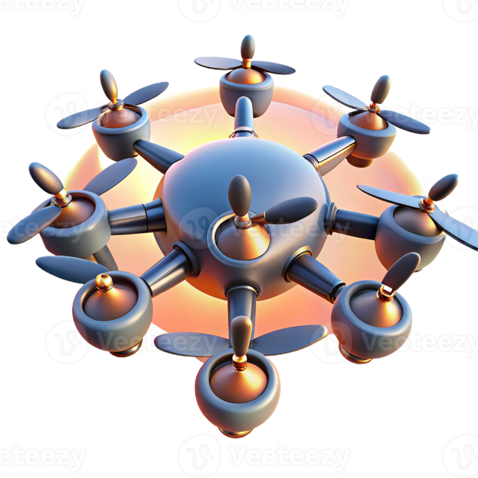 impressive vintage A Swarm of Drones Forming a Dynamic Sh detailed png