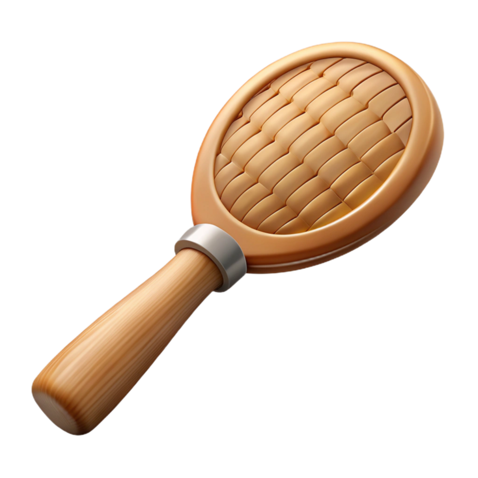 wonderful minimalist Bamboo Hairbrush with Wooden Handle Cutout exclusive png
