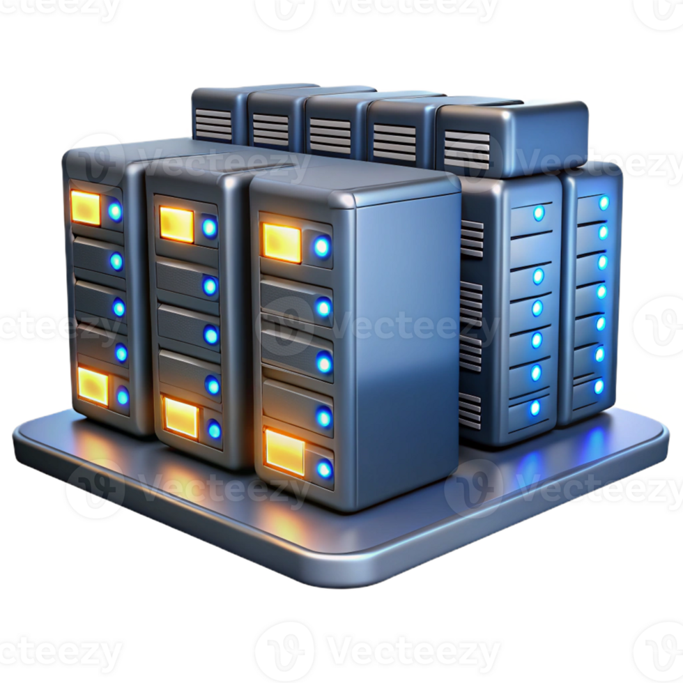 wonderful modern A Data Center with Rows of Servers and B genuine png