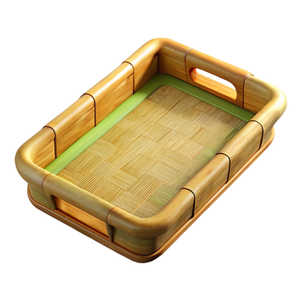 magnificent traditional Bamboo Serving Tray Rectangular Cutout exclusive png