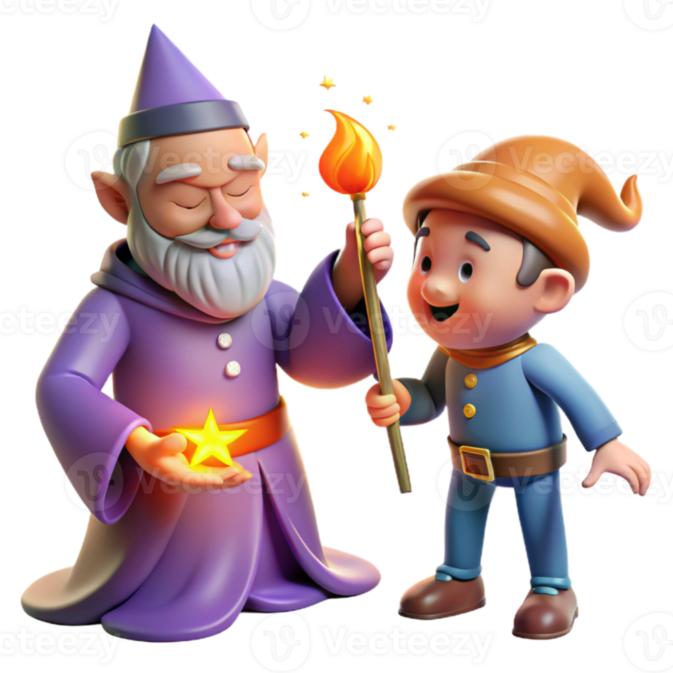 serene abstract A Mischievous Imp Stealing a Magic Wand high resolution png