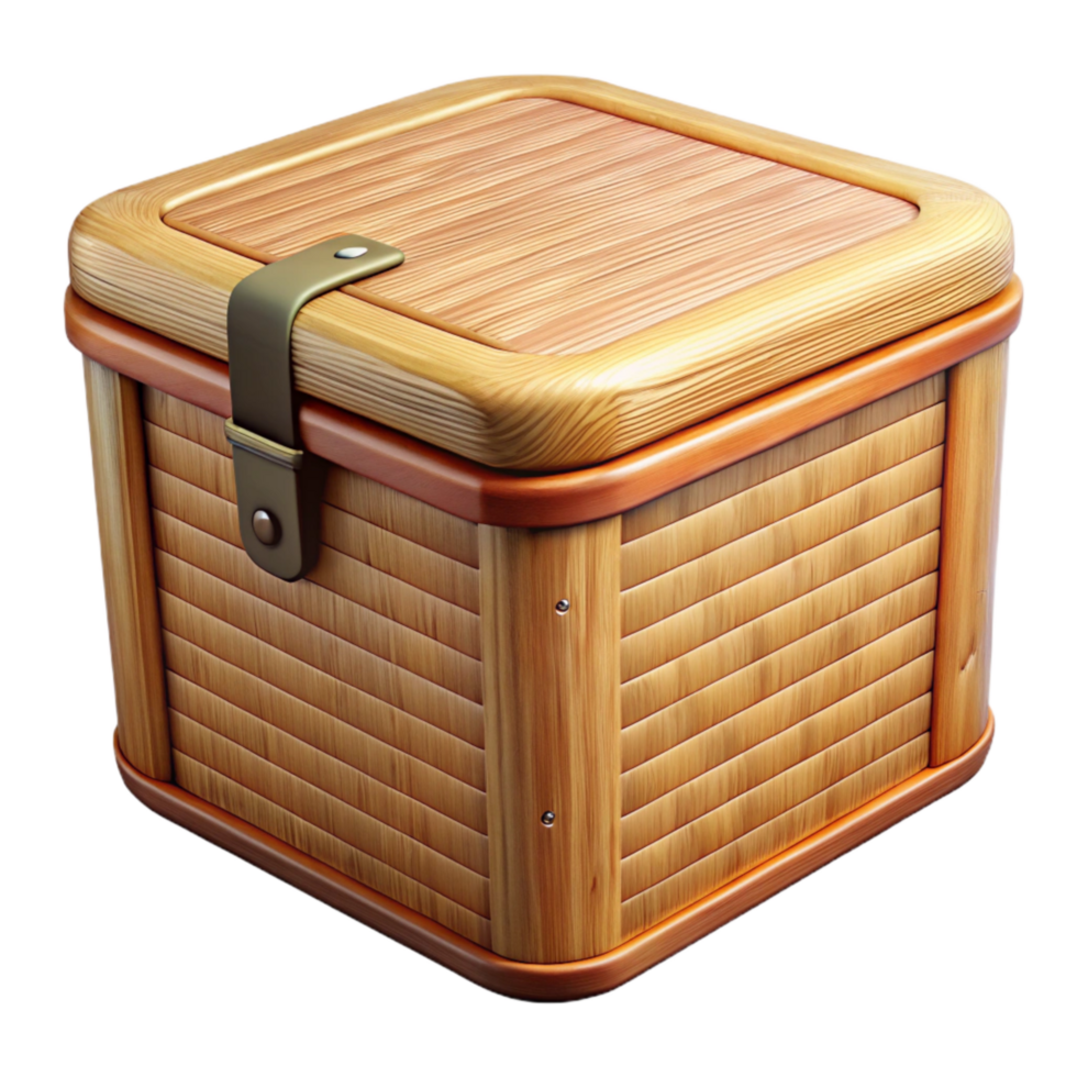 dramatic abstract Bamboo Storage Box with Lid Cutout authentic png