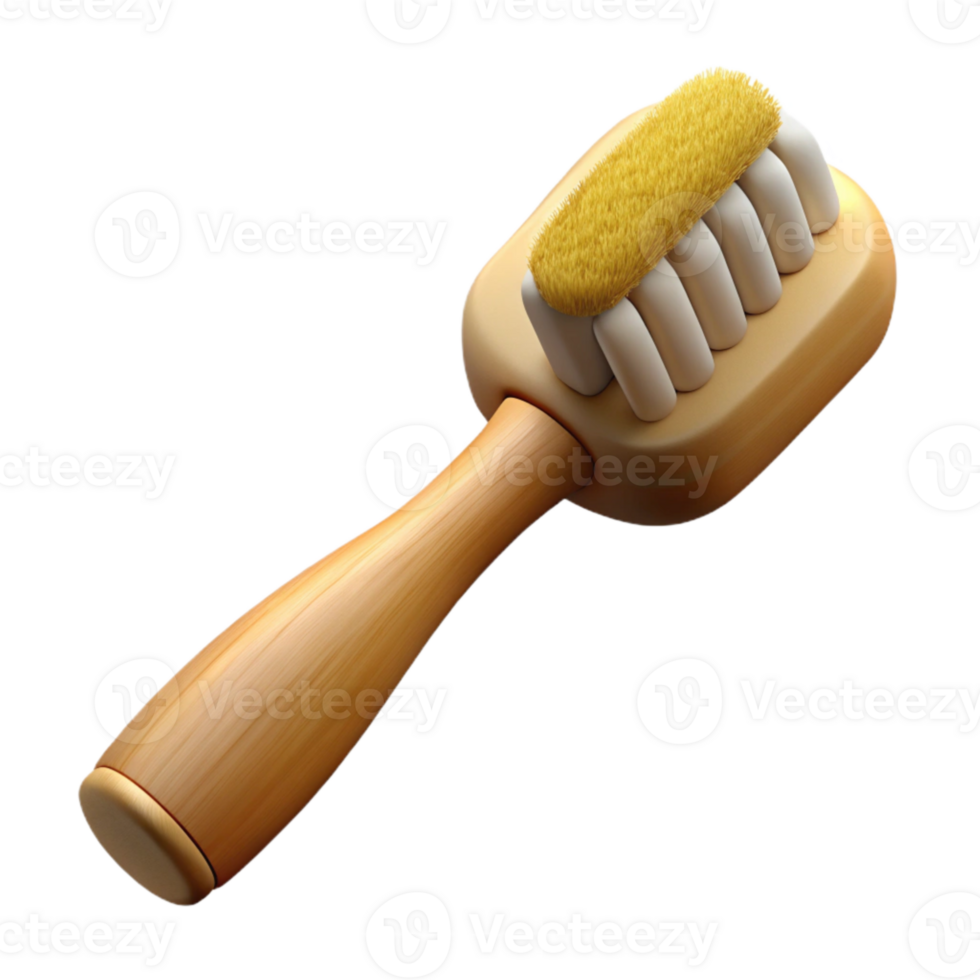 serene abstract Bamboo Toothbrush Natural Bristles Cutout premium png