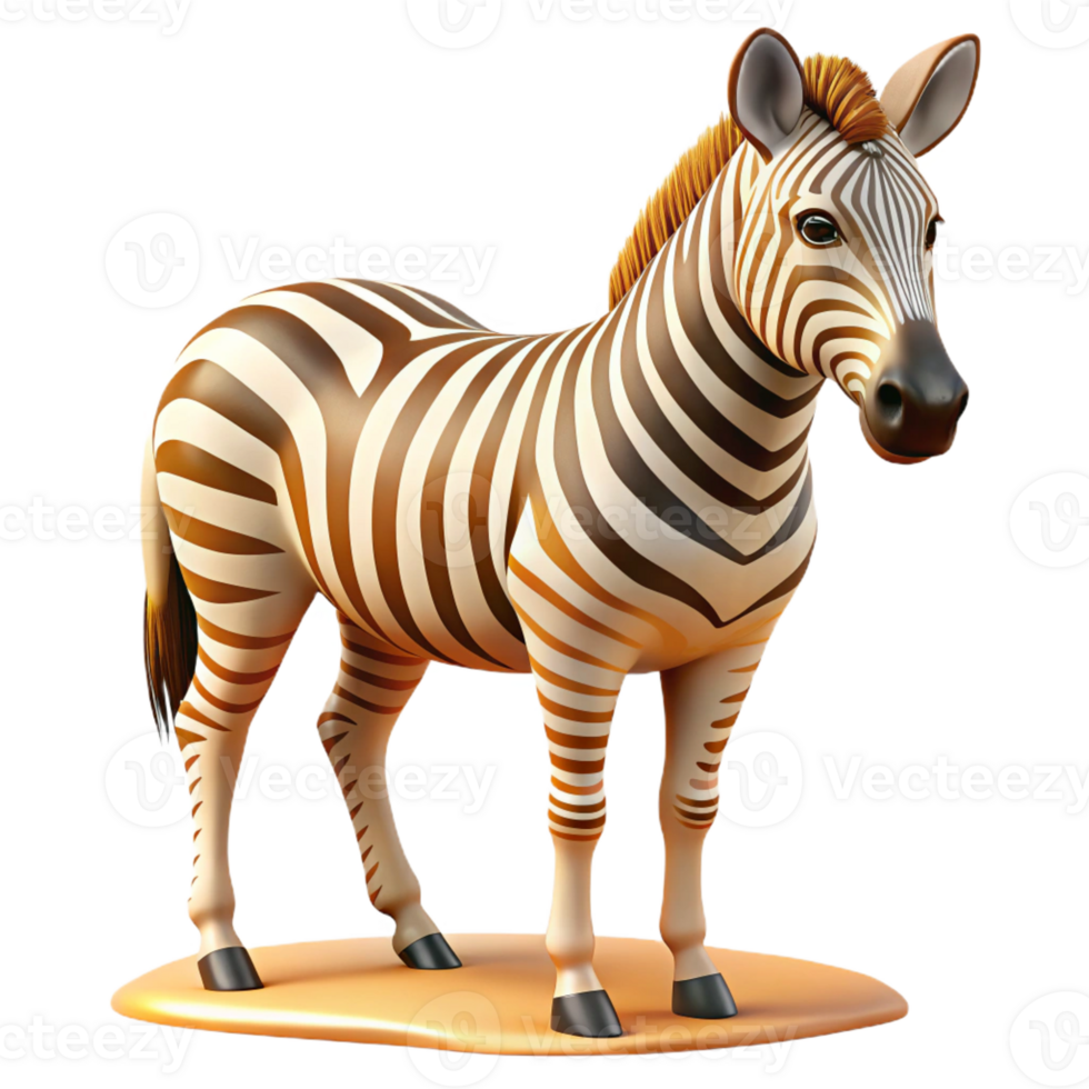 elegant abstract A Zebra Grazing in the African Savanna Re detailed png
