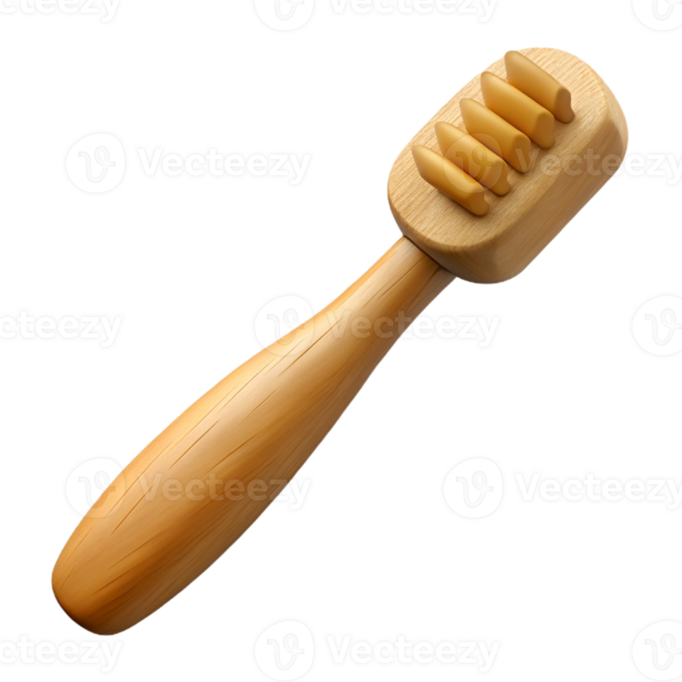 impressive artistic Bamboo Toothbrush with Wooden Handle Cutout authentic png