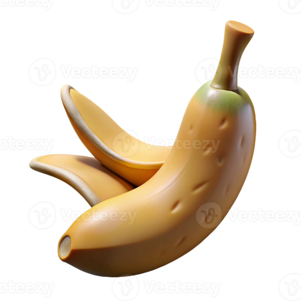 serene abstract Banana Peel with Fruit on White exclusive png
