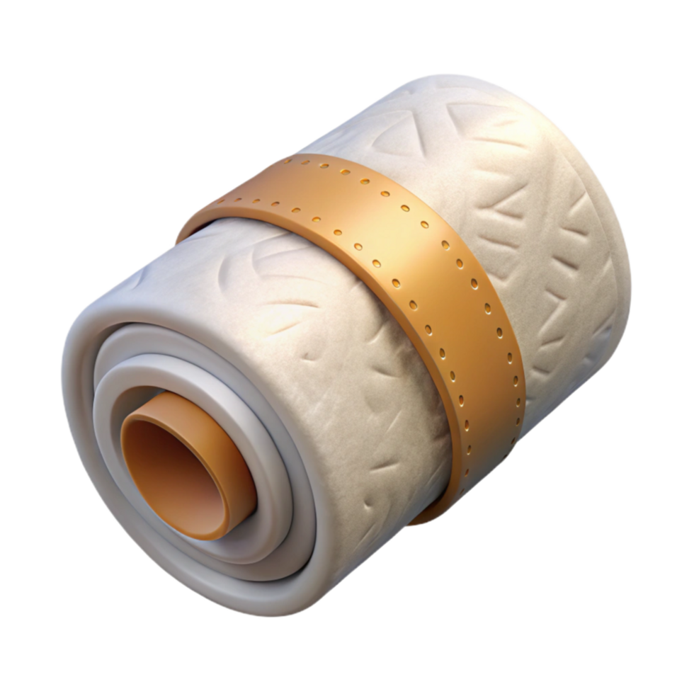wonderful abstract Bandage Roll White Color Transparent Background genuine png