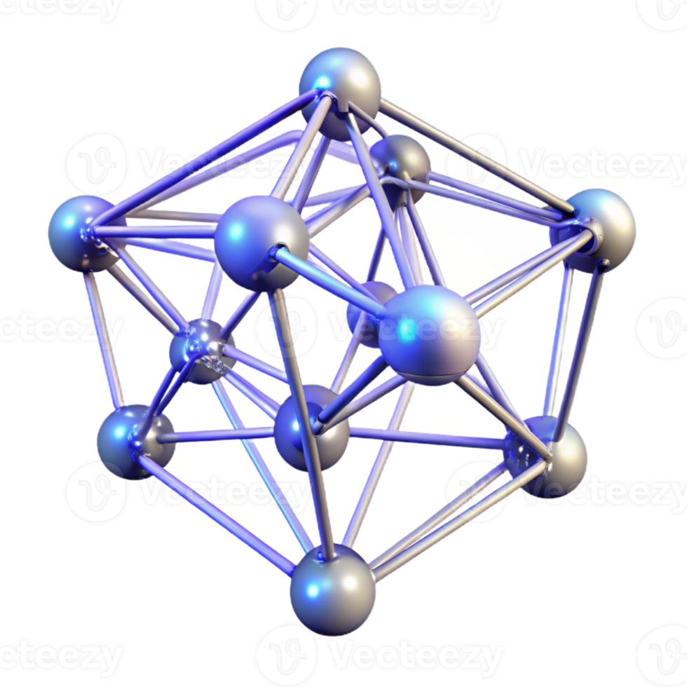 stunning creative A Network of Interconnected Glowing Nodes detailed png