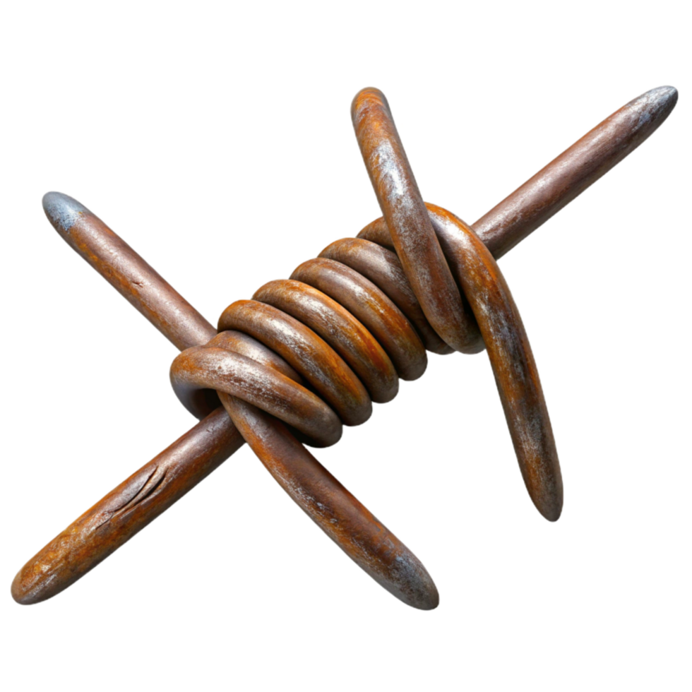 stunning creative Barbed Wire Strand Rusty Metal premium png