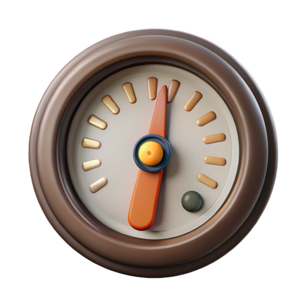 serene contemporary Barometer Dial Close Up Detailed Transparent Cutout high quality png