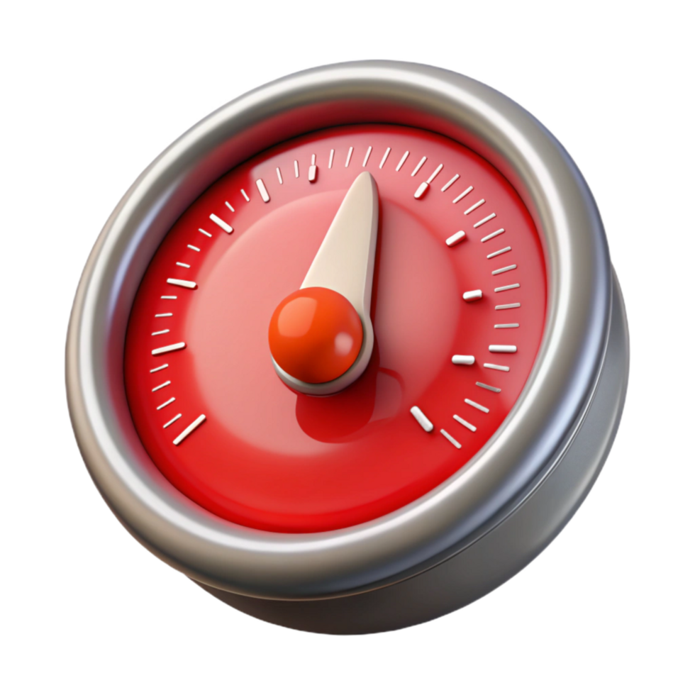 elegant creative Barometer Needle Low Pressure Red Transparent Background original png