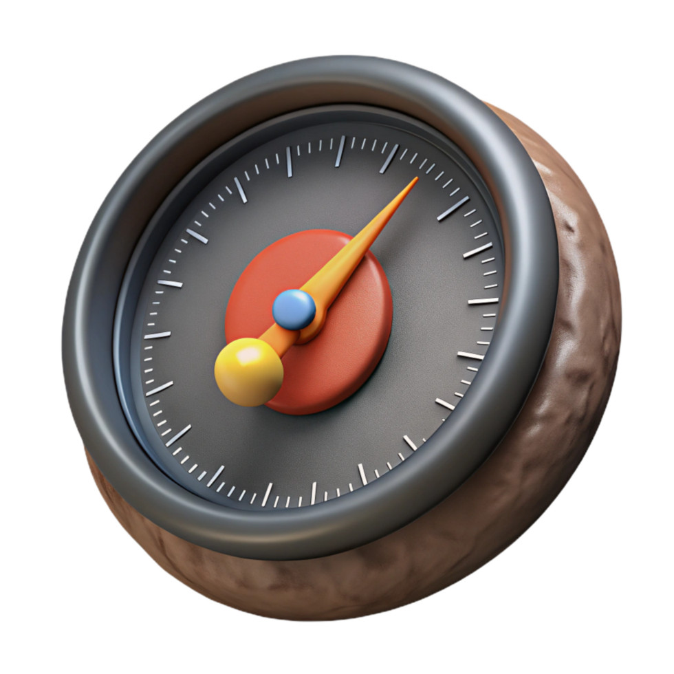 wonderful traditional Barometer Needle Pointing to Low Pressure authentic png