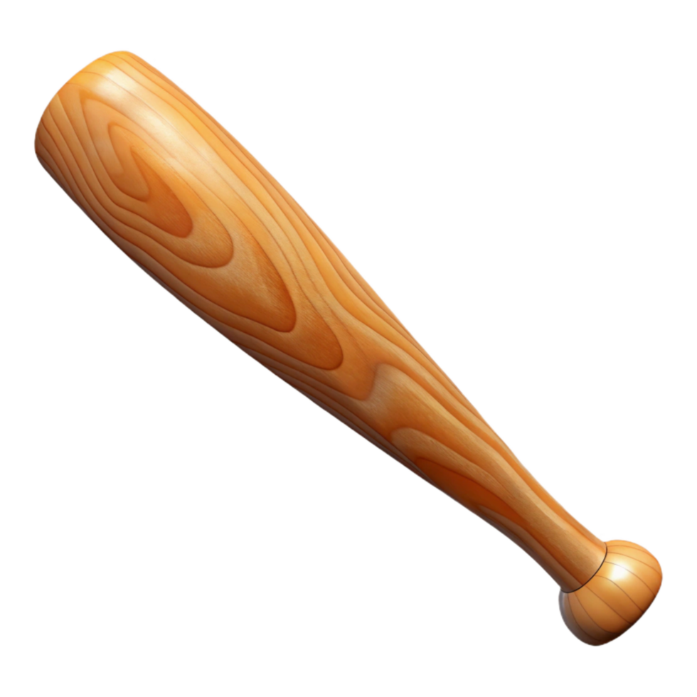 vibrant artistic Baseball Bat Wood Grain Texture Transparent original png