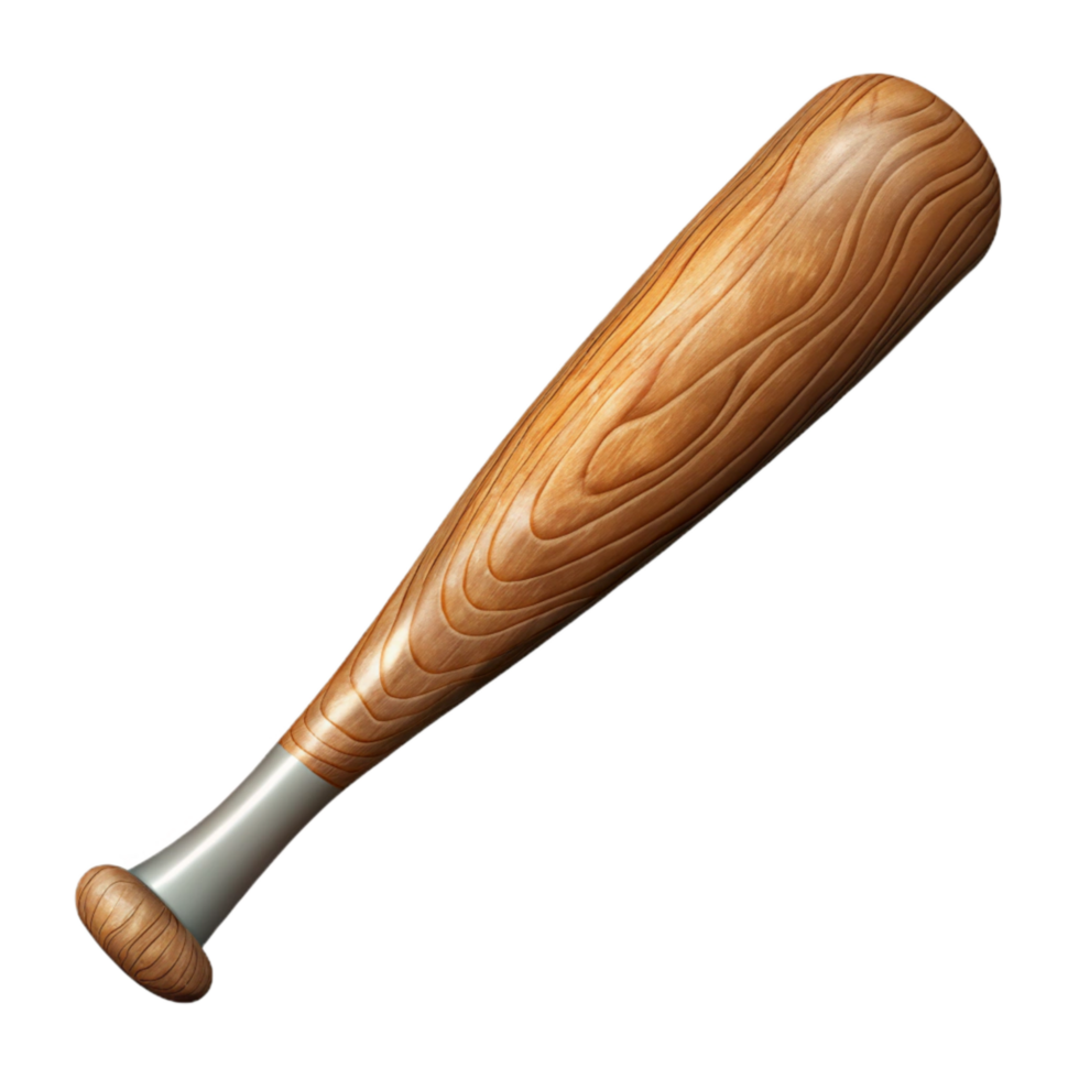 dramatic minimalist Baseball Bat Wood Grain Texture Transparent original png