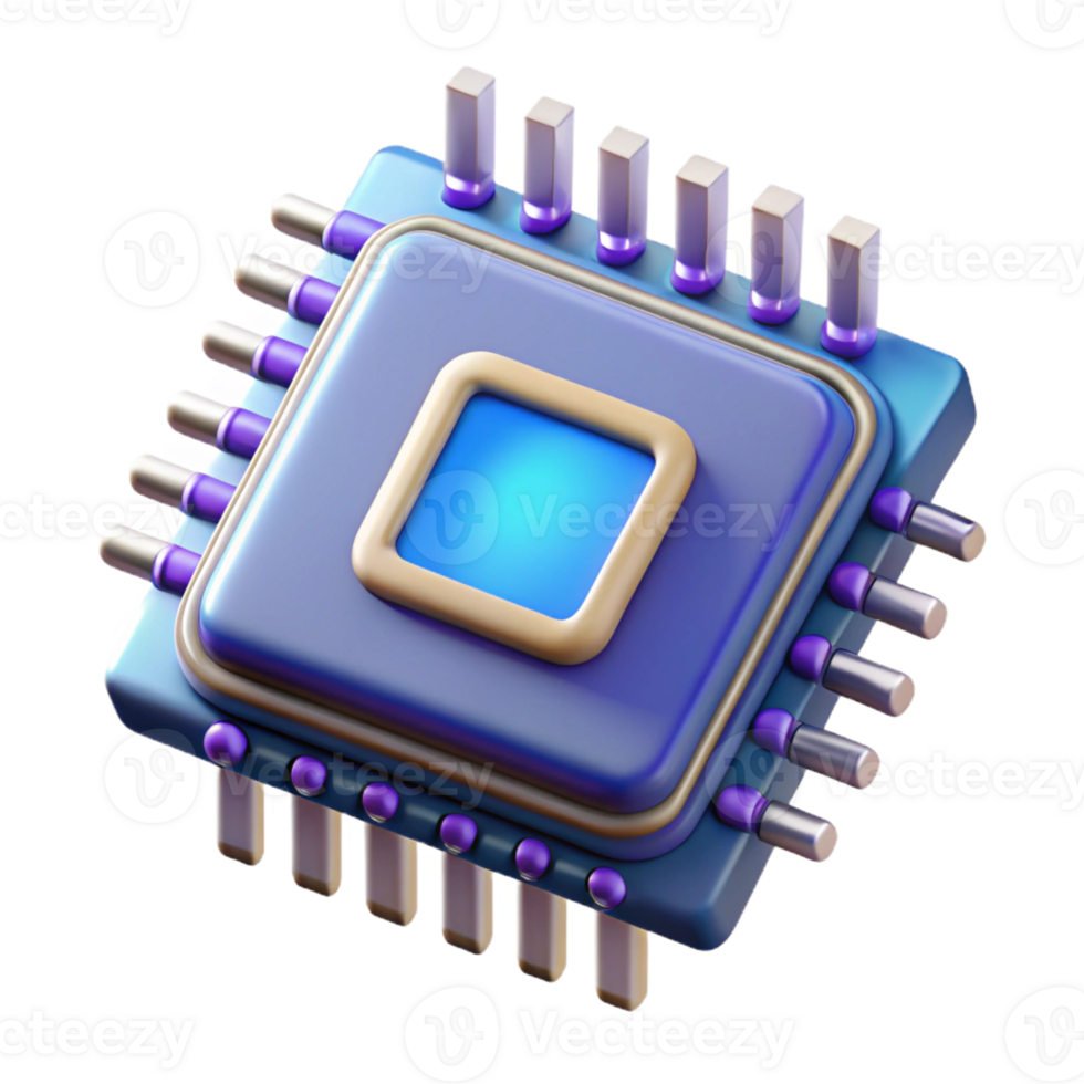 beautiful creative A Microscopic View of a Computer Chip Wit authentic png