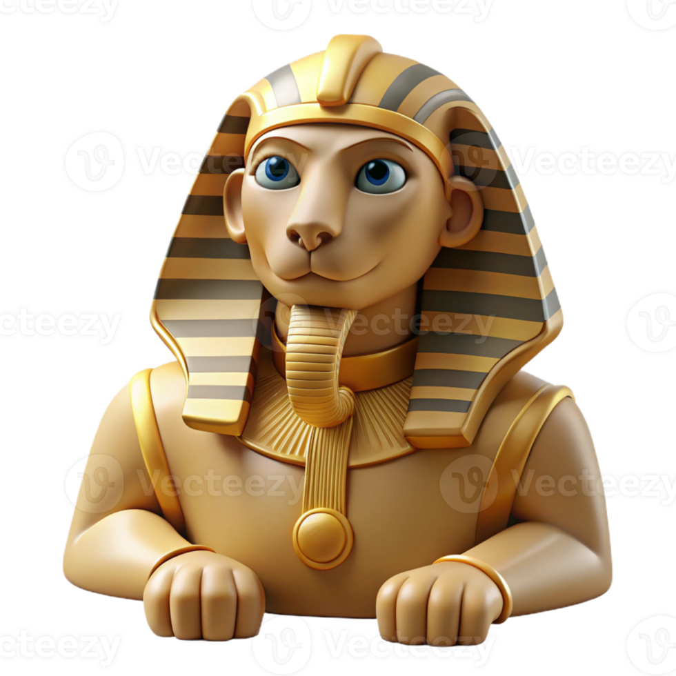 wonderful artistic A Wise Old Sphinx Posing a Riddle in a Des png