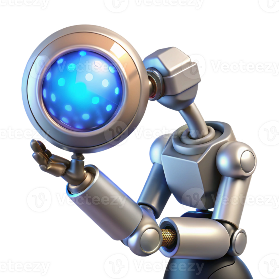 impressive traditional A Chrome Robotic Arm Delicately Holding A premium png