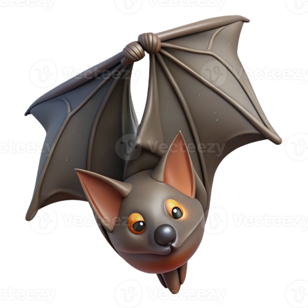 impressive traditional Bat Hanging Upside Down genuine png