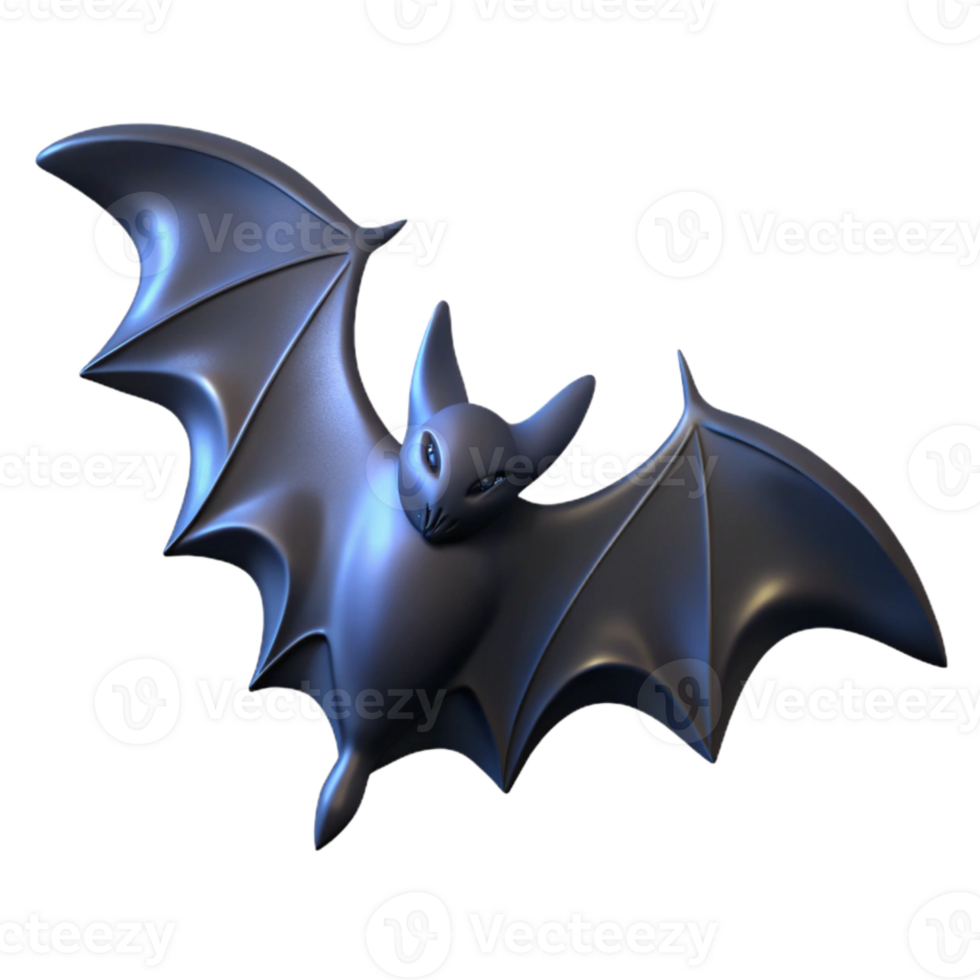 dramatic minimalist Bat Silhouette Flying in Night Sky authentic png