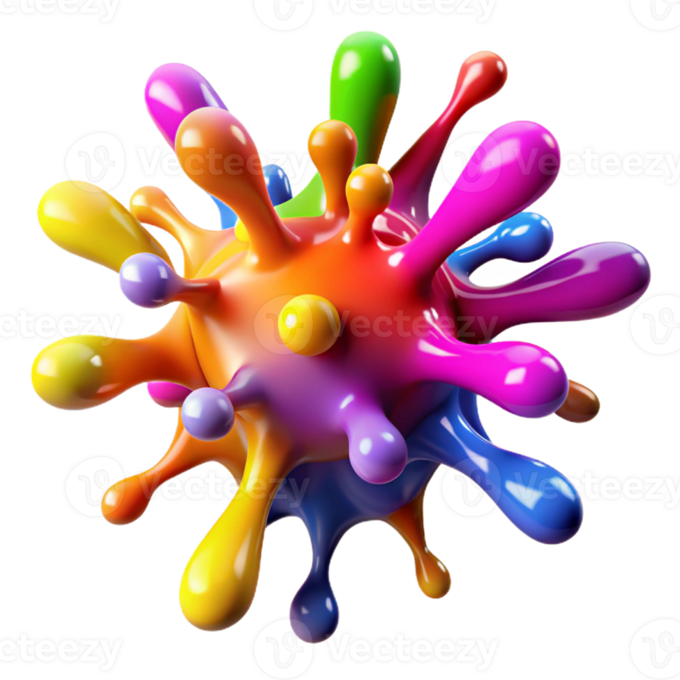 magnificent classic A Dynamic Explosion of Colorful Paint Sp high quality png
