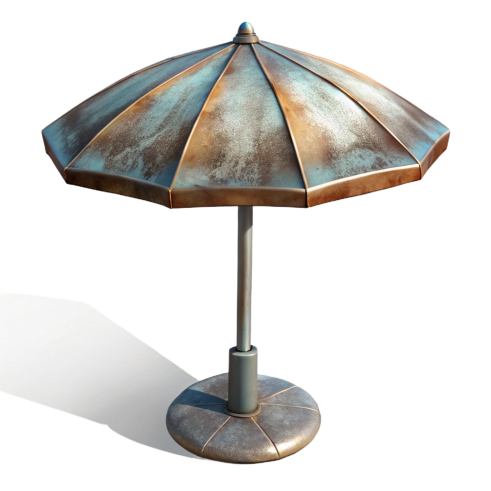 serene modern Beach Umbrella Pole Metal Sturdy Design Element authentic png