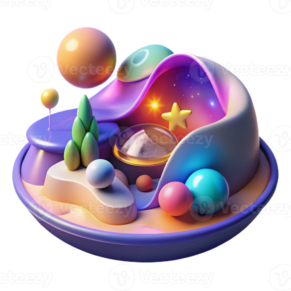 impressive creative An Abstract Depiction of a Dream Using Su high resolution png