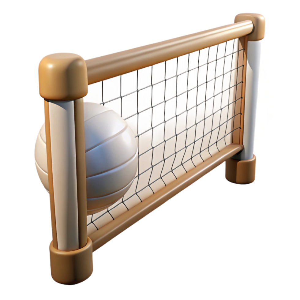 magnificent minimalist Beach Volleyball Net White Lines Element premium png