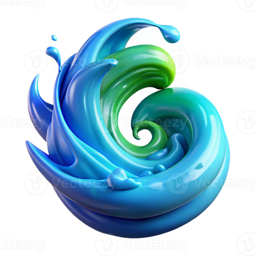 wonderful artistic A Powerful Elemental Spirit Made of Swir high resolution png
